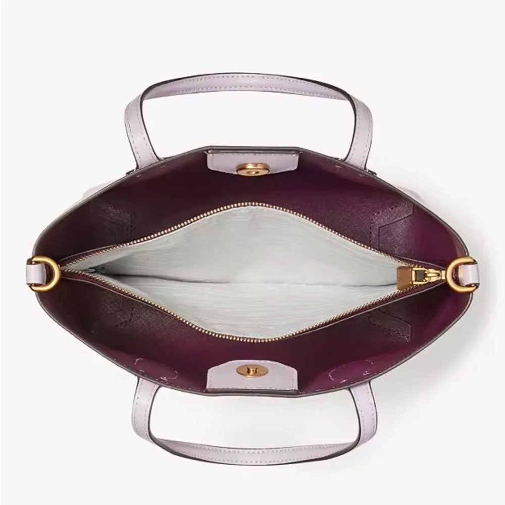 Kate Spade Bleecker Medium Crossbody Tote Violet Mist NWT - Picture 4 of 10